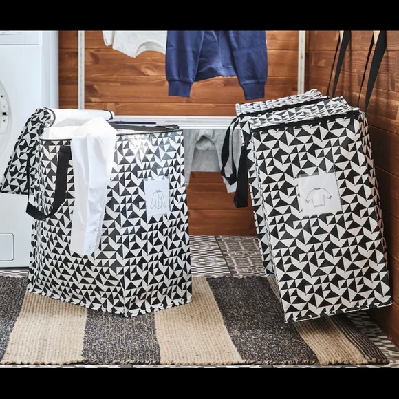 IKEA IKEA KNALLA BAG BLACK WHITE - Picture 3 of 3